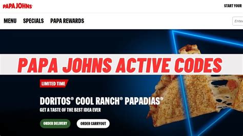 Papa Johns Promo Code 2023 Papa Johns 10 Promo Code Papa Johns Papa Bowls Youtube