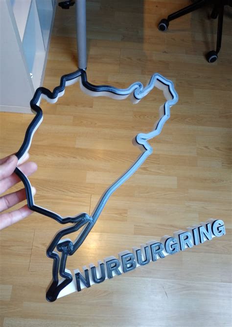 Archivo Stl Nurburgring Nordschleife Track Small Version・modelo Para