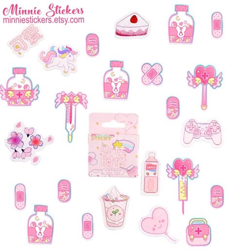 50 Mẫu Stickers Cute Pink đáng Yêu để Trang Trí Sổ Tay Của Bạn