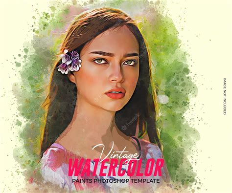 Premium Psd Watercolor Painting Sketch Art Photoshop Effect