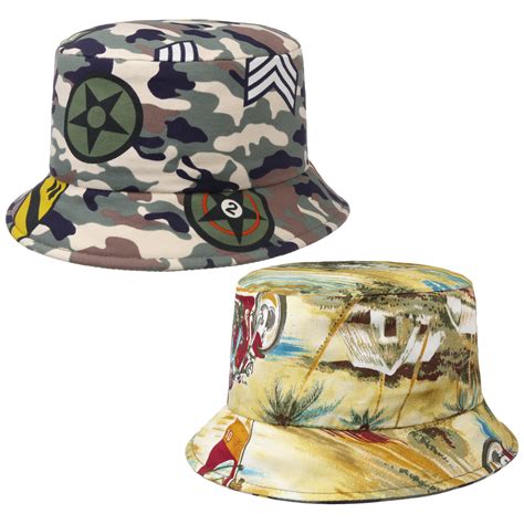 Chapeau R Versible Camo Island Bucket By Lierys