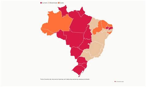 Regiões Norte e Nordeste concentram estados tendência de queda nas