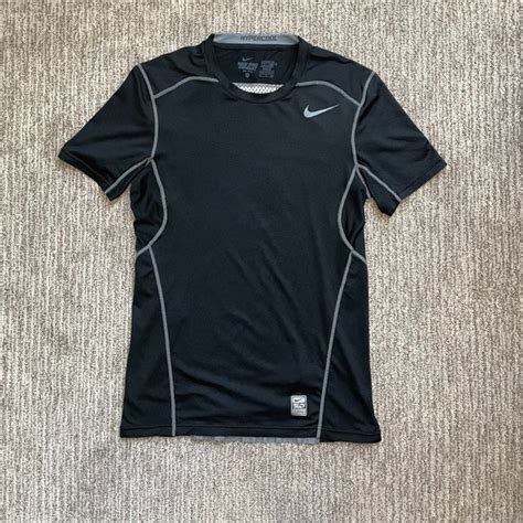 Nike Shirts Mens Small Nike Pro Fitted Hypercool Short Sleeve Shirt Dri Fit Black Gray