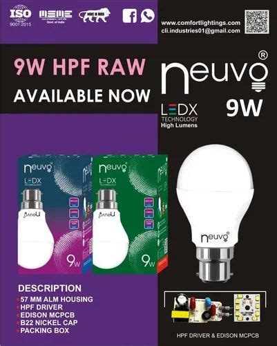 Philips W Led Bulb Raw Materials For Home W W At Rs Piece