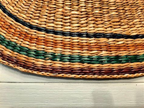 Boho Inspired Woven Straw Trivets Versatile Hot Pads And Stylish Wall Decor Etsy