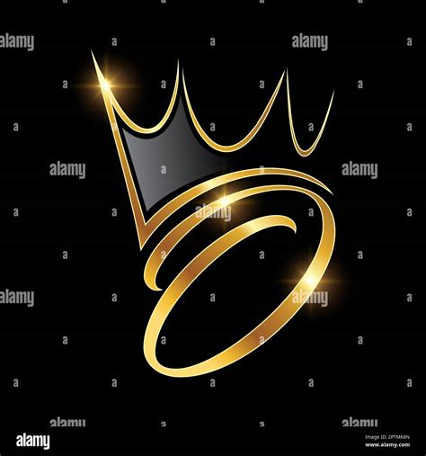 Gold Monogram Crown Logo Initial Letter O Stock Vector Image And Art Alamy