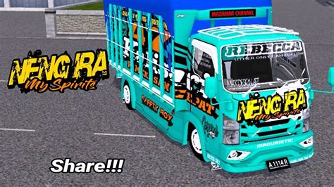 SHARE LIVERY BUSSID REBECCA NENG IRA TERBARU ISUZU NMR71 BY SOULEH ART