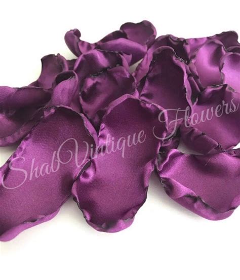 Plum Purple rose petals cadbury purple flower petals table | Etsy