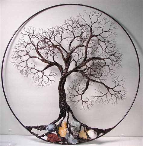 Tree of Life Wire Wall Art Wall Decor Wire Tree Beaded Tree of Life Cherry Blossom Tree Tree of ...