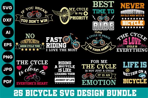 Cycle Svg Design Bundle Bundle · Creative Fabrica