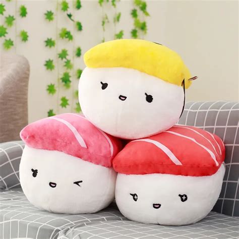 40cm Japan Sushi Shape Plush Toy Stuffed Soft Sofa Pillow Kawaii Sushi ...