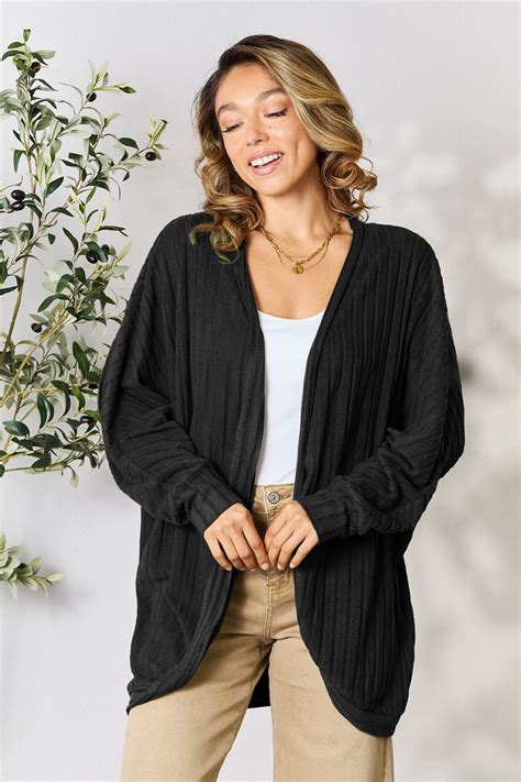 Basic Bae Full Size Ribbed Cocoon Cardigan Shop Bluewaters