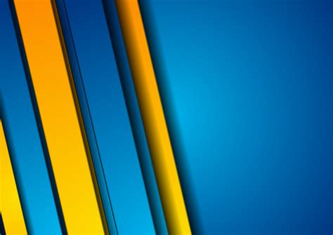 Blue orange stripes abstract corporate background 27196080 Vector Art ...