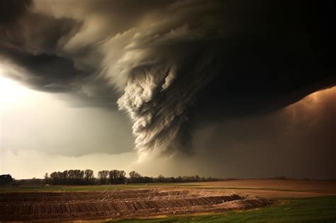 Premium Photo | Tornado forming during different stages of its life cycle