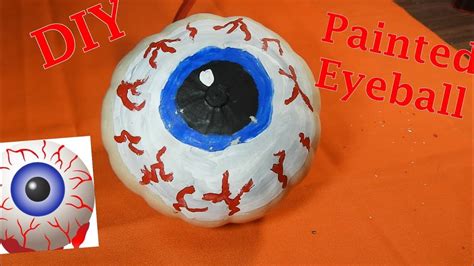 Diy Painted Eyeball Pumpkin Youtube