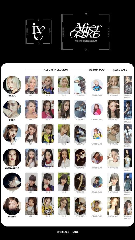 After Like Ive Pc Template In Photo Card Template Photocard