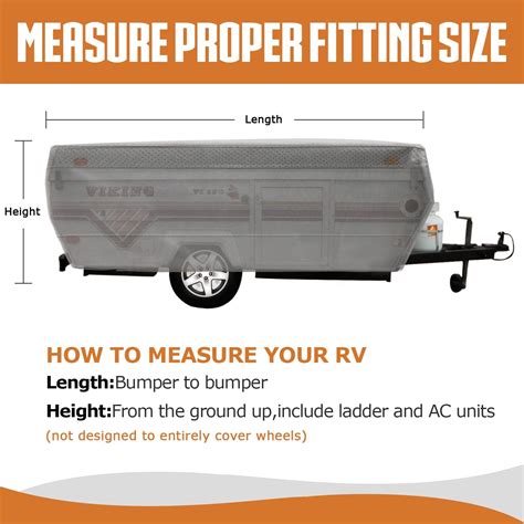 Pop up Folding Camper Cover RV Trailer - Leader Accessories