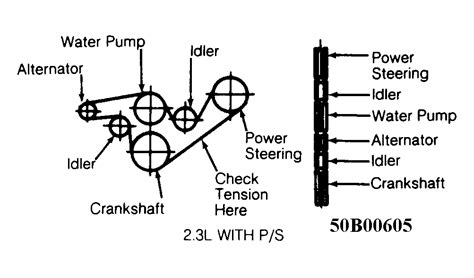 1994 Ford Ranger 23 Serpentine Belt Diagram Belt Poster