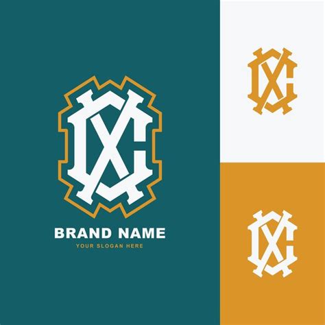 Lettre Monogramme Cx Ou Xc Avec Style Interlock Bon Pour La Marque Les