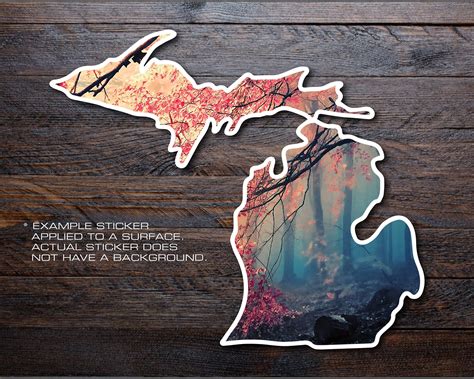 Michigan Mitten Vinyl Decal Sticker A3 Etsy Custom Vinyl Decal