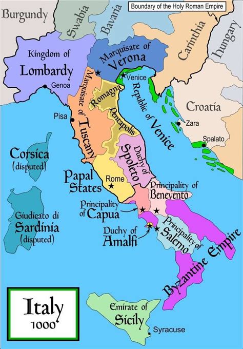 Pin By Martin On 11th Century Italy Map Italy Holy Roman Empire