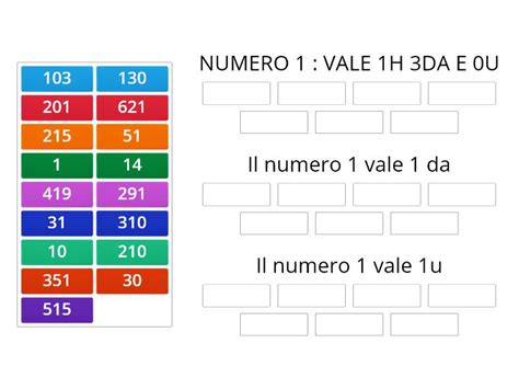 Riconoscere Il Valore Posizionale Delle Cifre Group Sort