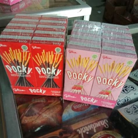 Jual Pocky Mini Promo Pack X Gr Coklat Dan Strawberry Shopee