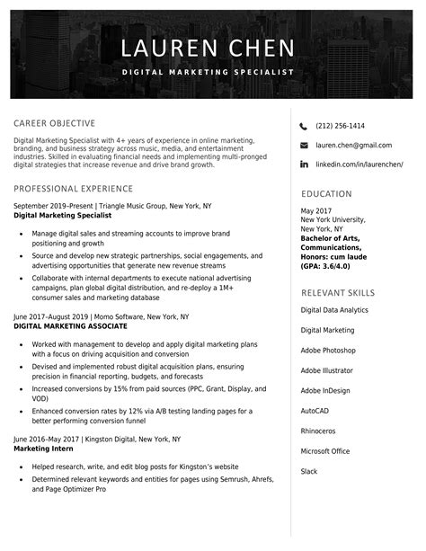 Majestic Modern Resume Template Black Pptx Templates