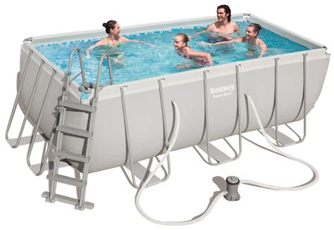 Piscina Fuori Terra Rettangolare 412x201x122cm Bestway Power Steel