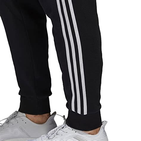 Adidas Mens Essentials 3 Stripe Jogger Pants Blackwhite Medium Pricepulse