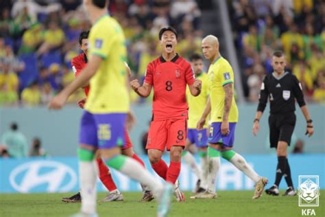 한국 Fifa랭킹 1위 브라질에 14 패배로 카타르 월드컵 마쳐백승호 만회골 스포츠타임스