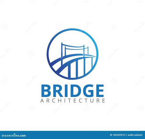 Dise O Del Logotipo Del Icono Del Vector De Puente Simple Para La