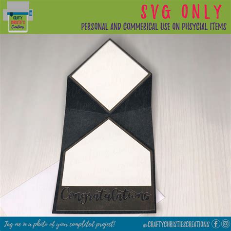 Graduation Cap Card Svg Crafty Christies Creations
