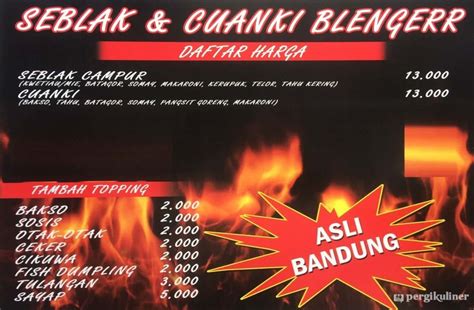 Selalu Diperbarui Menu Seblak Cuanki Blengerr Kelapa Dua Depok