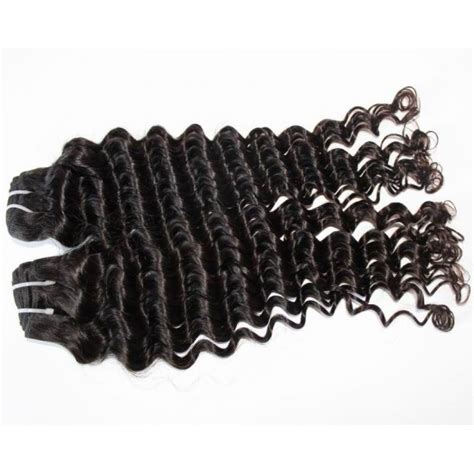 Single Donor East Asian Raw Virgin Deep Wave Hair Bundles Package