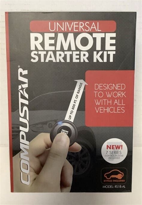 New Compustar Rs1b Al 1 Way Universal Remote Starter Kit For All Vehicles Ebay