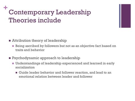 Ppt Contemporary Leadership Theories Powerpoint Presentation Free