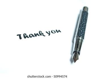 Fountain Pen Thank You Card Photos, Images & Pictures | Shutterstock