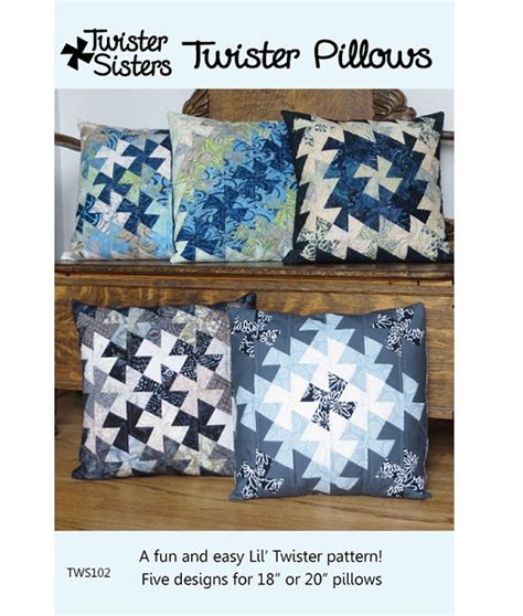 Twister Pillows Pattern Katipatch Patchwork And Quilting Boutique