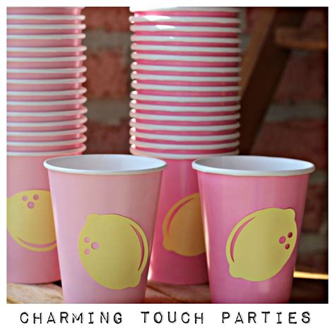 Pink Lemonade Party Cups By Charming Touch Parties Pack Of 20