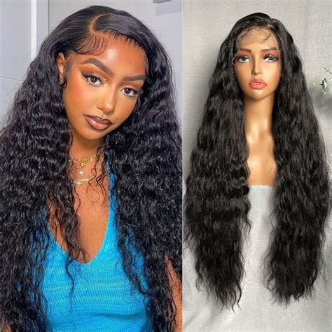 Amazon SOKU 13x4 Lace Frontal Water Wave Wigs With Baby Hair