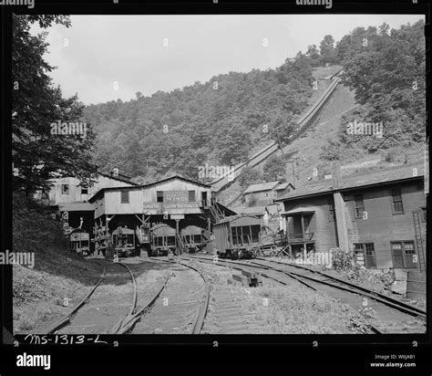 Loading tipple, coal cars and store. Kingston Pocahontas Coal Company ...