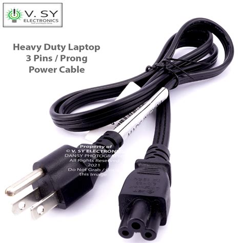 Heavy Duty 1M Standard 3 Pins Laptop Power Supply Adapter Cable Adaptor