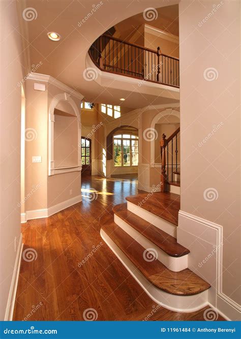 Model Luxury Home Interior Hallway With Stairs Stock Images Image