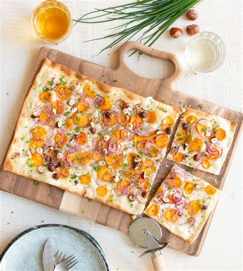 Recept Flammkuchen Met Zoete Aardappel Vers Flammkuchendeeg