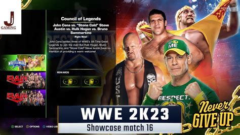 WWE 2K23 Showcase Match 16 Complete All Objectives John Cena VS