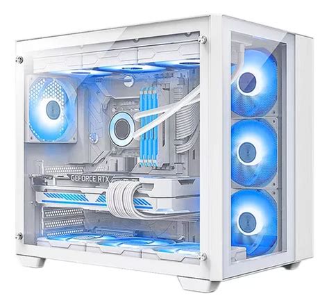 Gabinete Gamer Hyrax Tower Atx Lateral E Frontal Em Vidro T à venda em