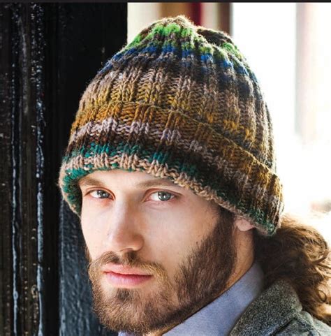 Noro Kureyon Knit Kit Man S Ribbed Hat Knit Kit 100 Wool Noro Kureyon