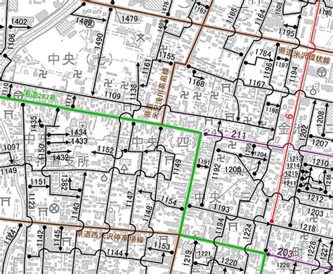 米沢市認定路線網図 No 27米沢市