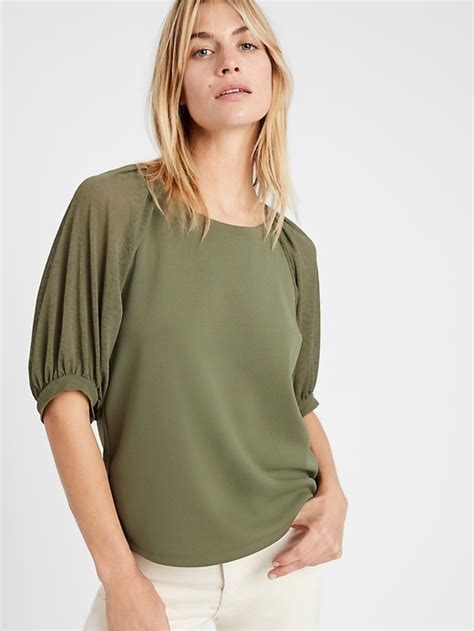 Banana Republic Balloon Sleeve Top